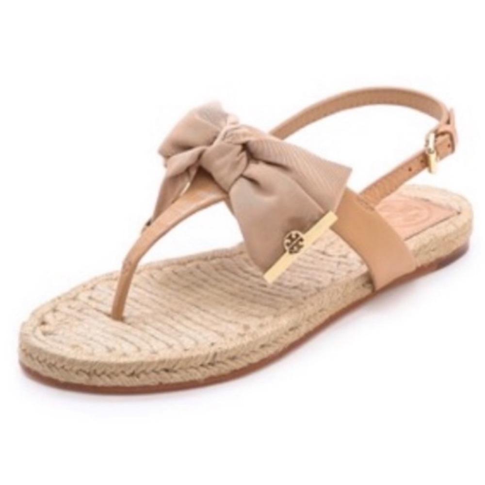 Tory Burch Penny Flat Espadrille Thong Sandal - Brand New with Box Pink size 6.5